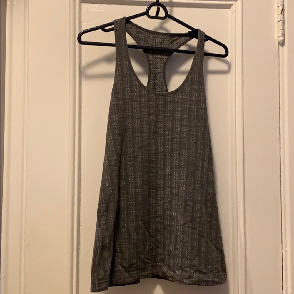 lululemon athletica Gray Racerback Tank Top